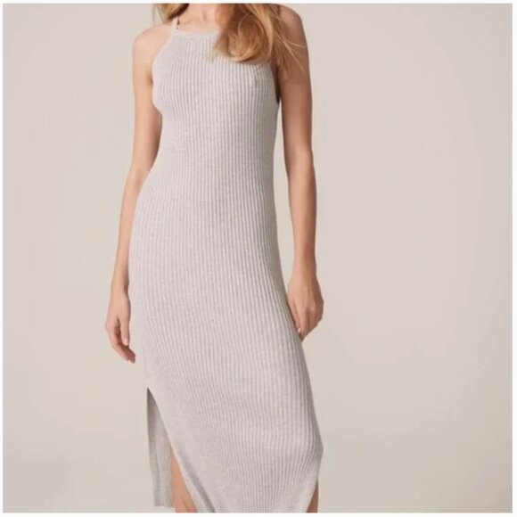 Naked Cashmere Dresses & Skirts - Naked Cashmere Emilia Ribbed Knit Midi Dress Color: Agave Size S
